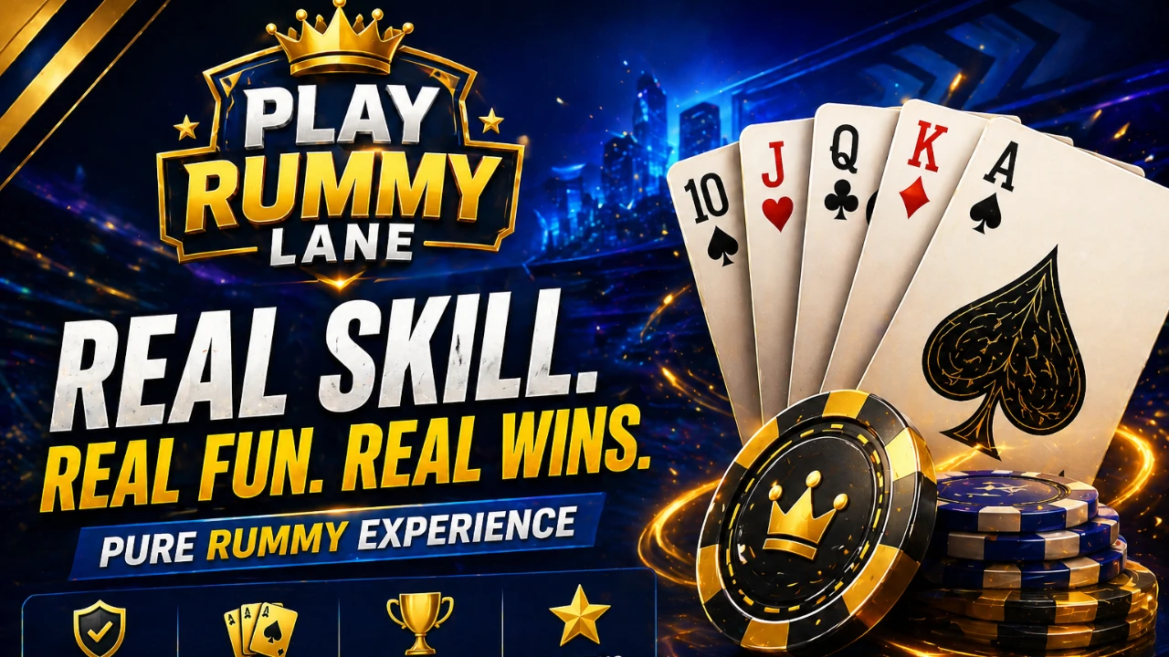 Play Rummy Lane banner — compare rummy app cards on your phone